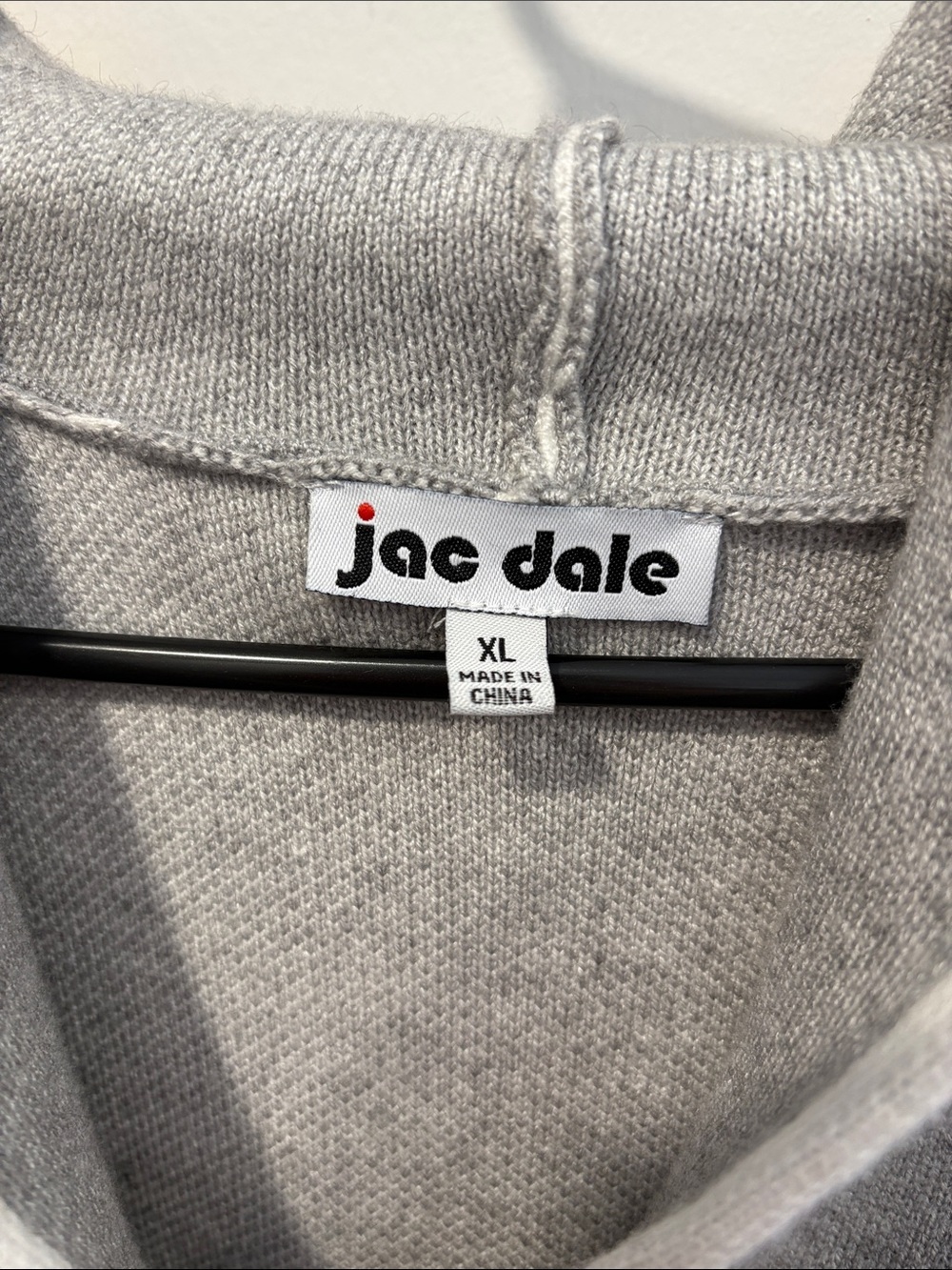 Jac Dale hooded grey cardigan with tie up details - Picture 5 of 10